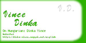 vince dinka business card